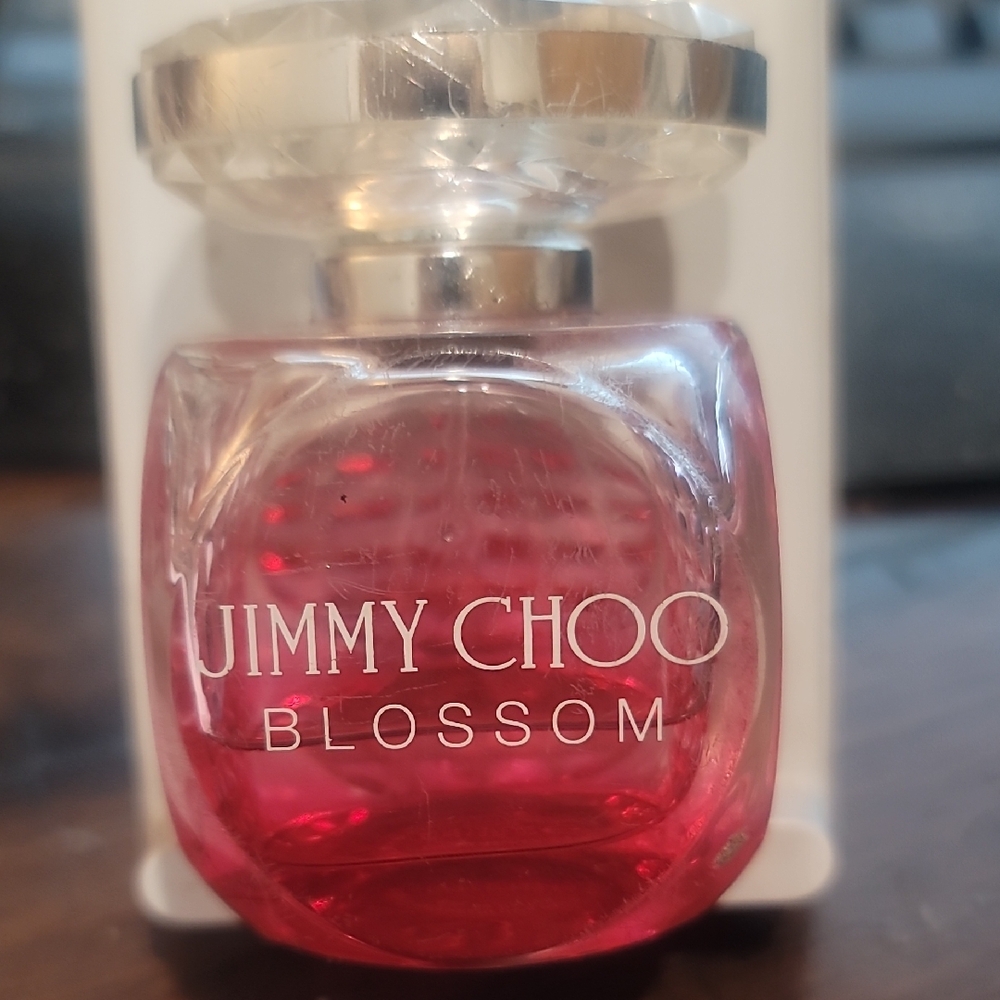 Jimmy Choo Blossom Pink Glass Perfume Bottle